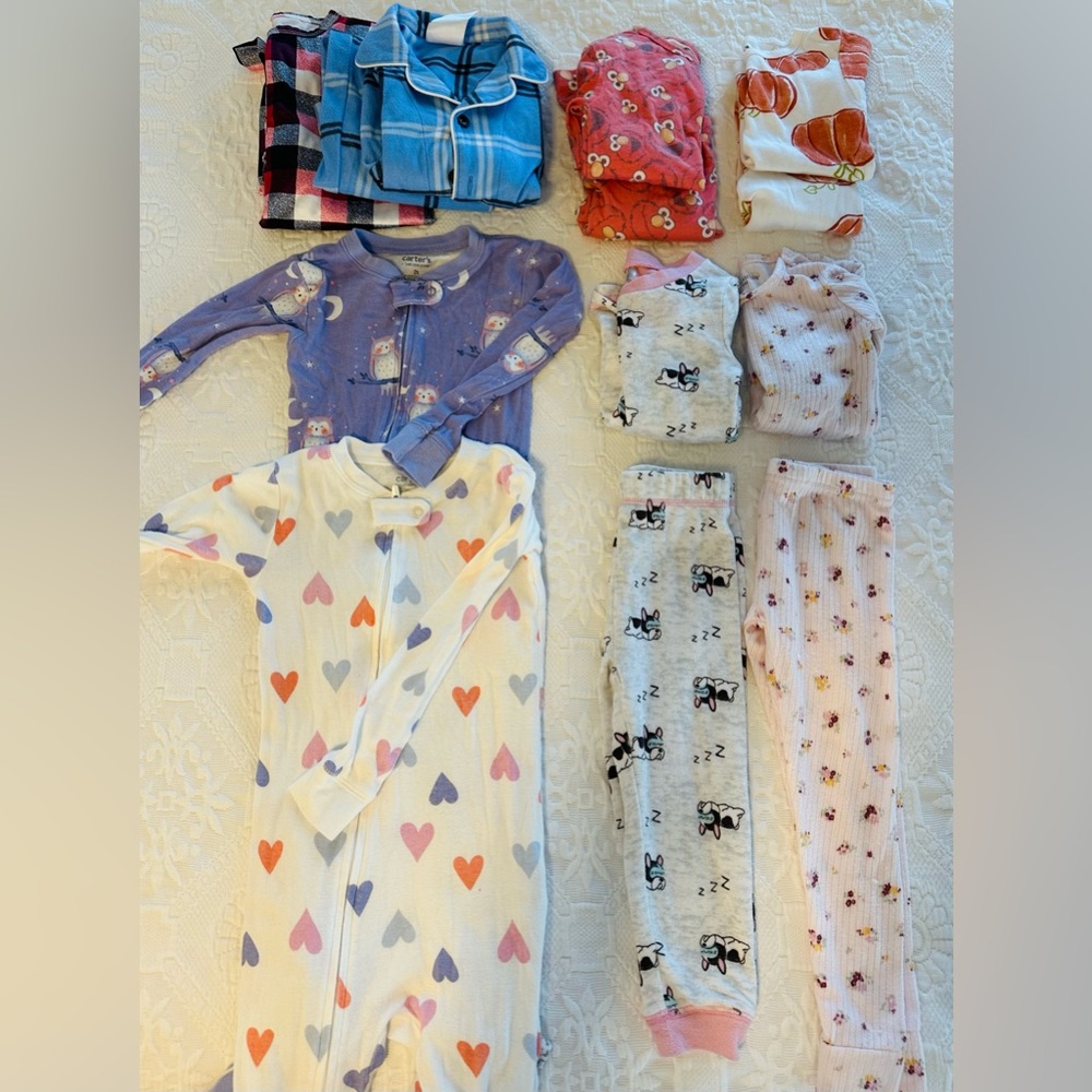 Toddler Girl 2t  PJ Bundle